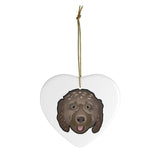 Load image into Gallery viewer, (Brown) Doodle Ceramic Ornaments