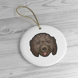 Load image into Gallery viewer, (Brown) Doodle Ceramic Ornaments