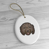 Load image into Gallery viewer, (Brown) Doodle Ceramic Ornaments