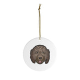 Load image into Gallery viewer, (Brown) Doodle Ceramic Ornaments