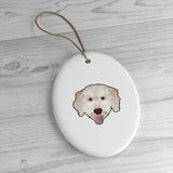 Load image into Gallery viewer, (White) Doodle Custom Ceramic Ornaments