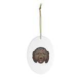 Load image into Gallery viewer, (Brown) Doodle Ceramic Ornaments