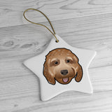 Load image into Gallery viewer, (Gold) Doodle Ceramic Ornaments