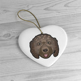 Load image into Gallery viewer, (Brown) Doodle Ceramic Ornaments